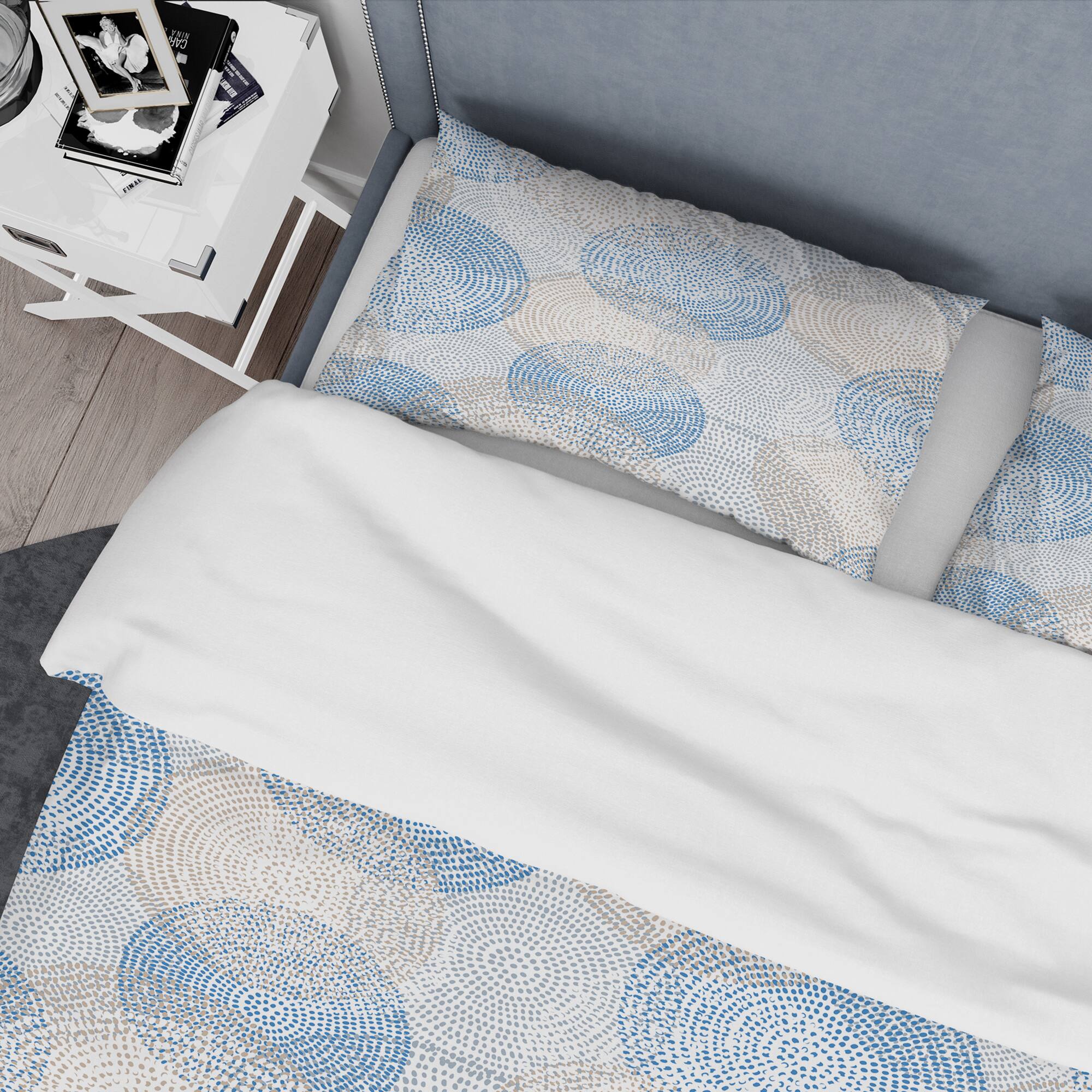 Designart 'Abstract Retro Design I' Mid-Century Duvet Cover Set
